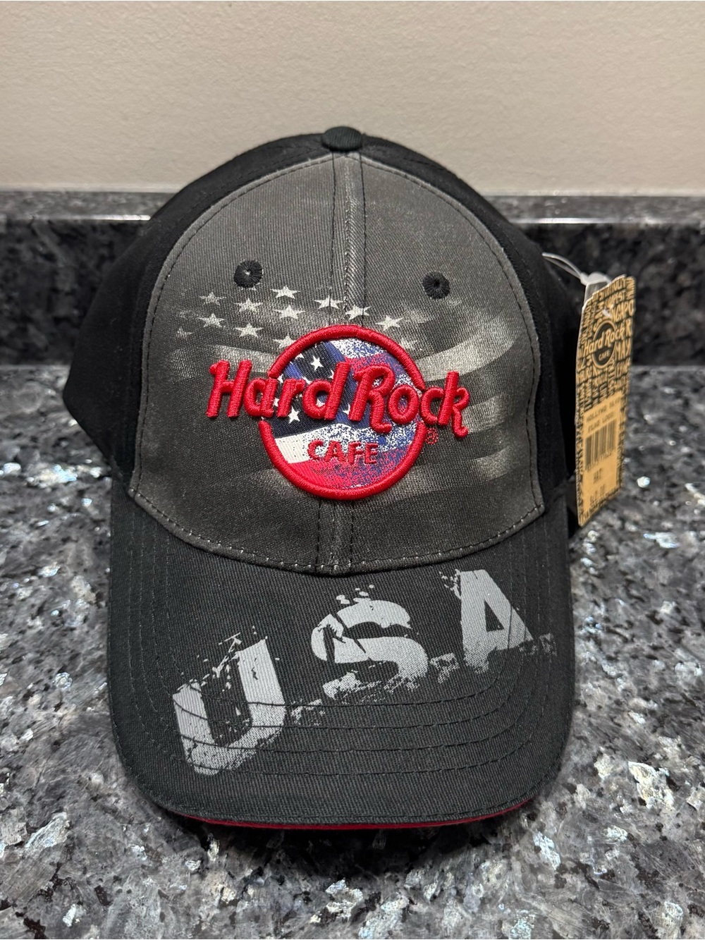 NWT Hard Rock Cafe USA Baseball Cap - Red Logo Hollywood unisex